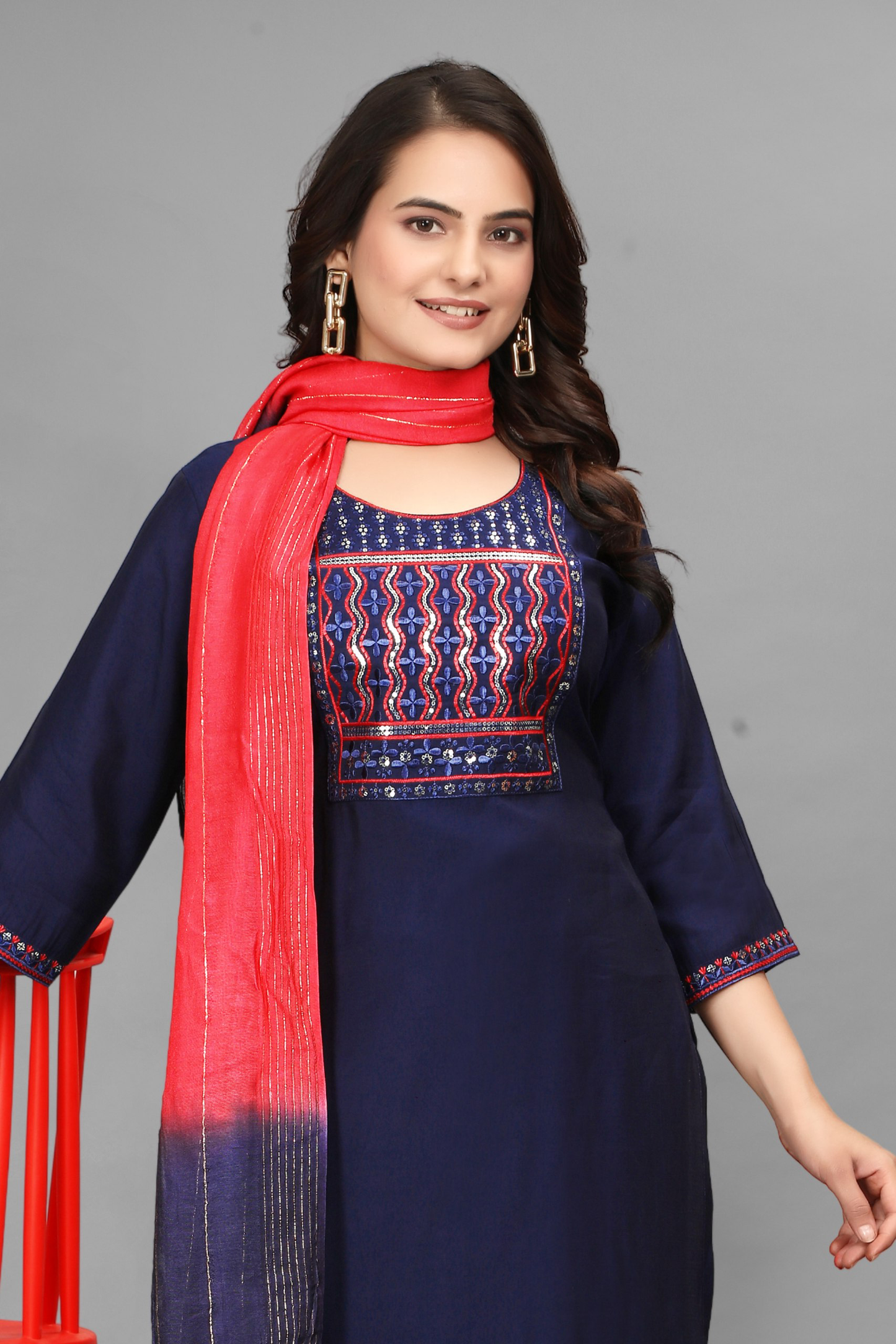 Neelakkari – Elegant Navy Blue Kurta Set for Every Occasion
